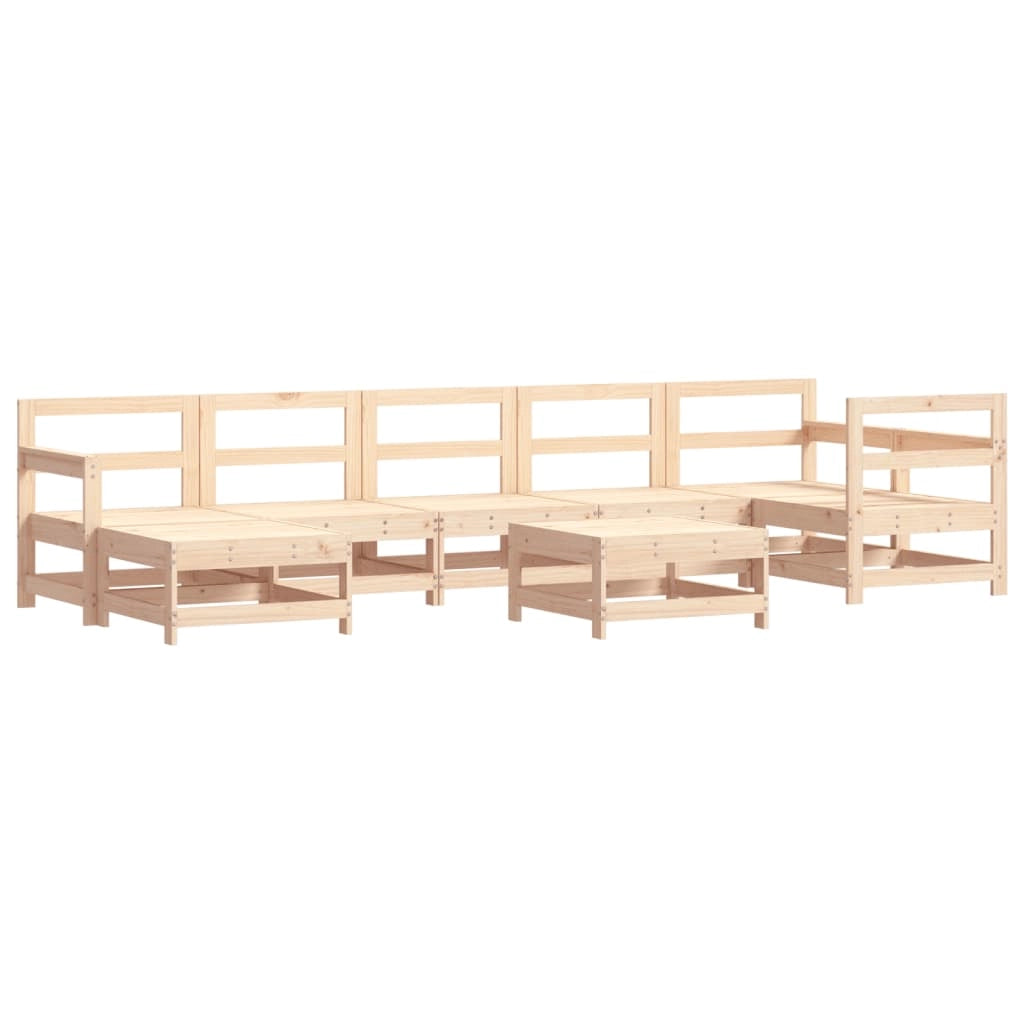 Set Salotto da Giardino 8 pz in Legno Massello di Pinocod mxl 118185