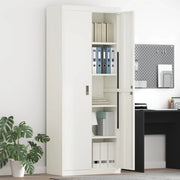 Armadio Bianco 80 x 40 x 200 cm Acciaio