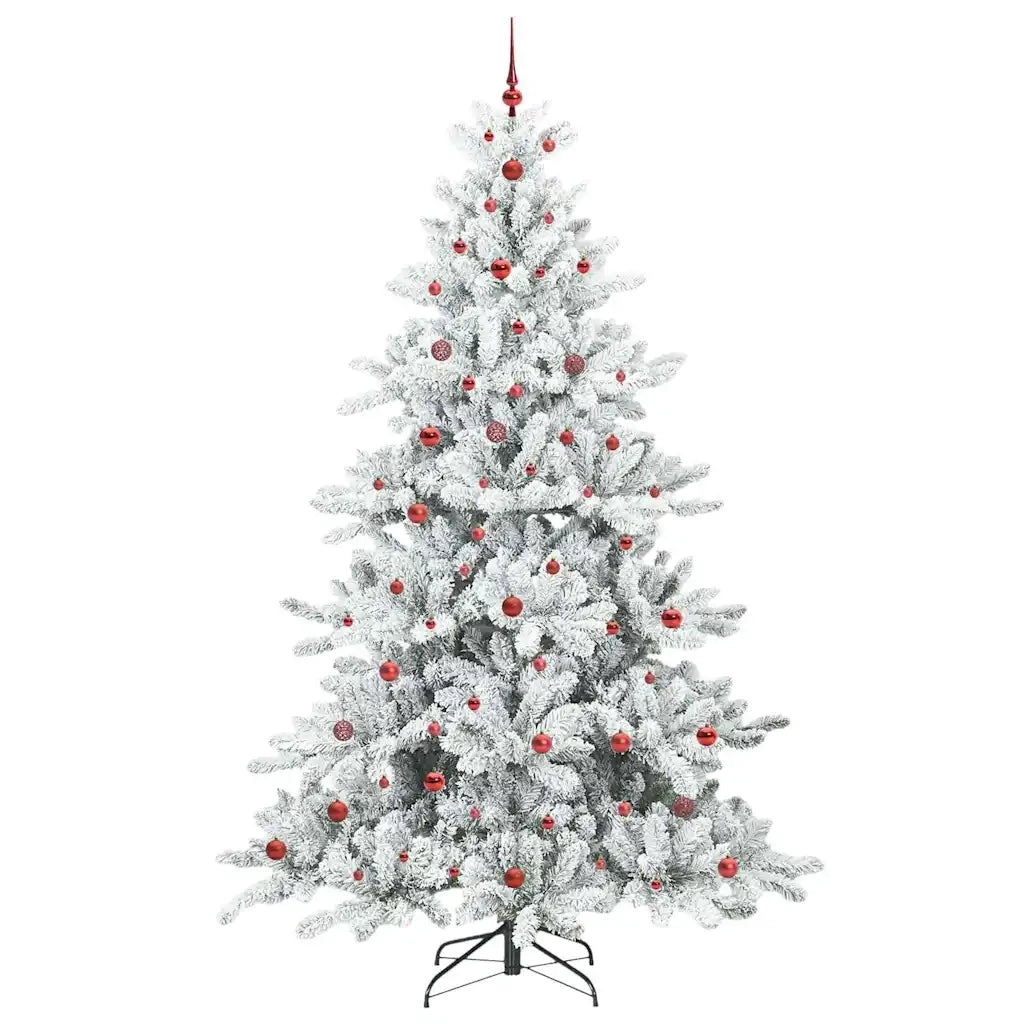 Albero di Natale Artificiale con Rami Pieghevoli Bianco 240 cm 3397744