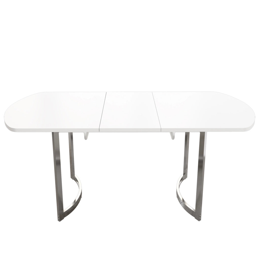 Tavolo da pranzo allungabile 140/180 x 80 cm; MDF bianco