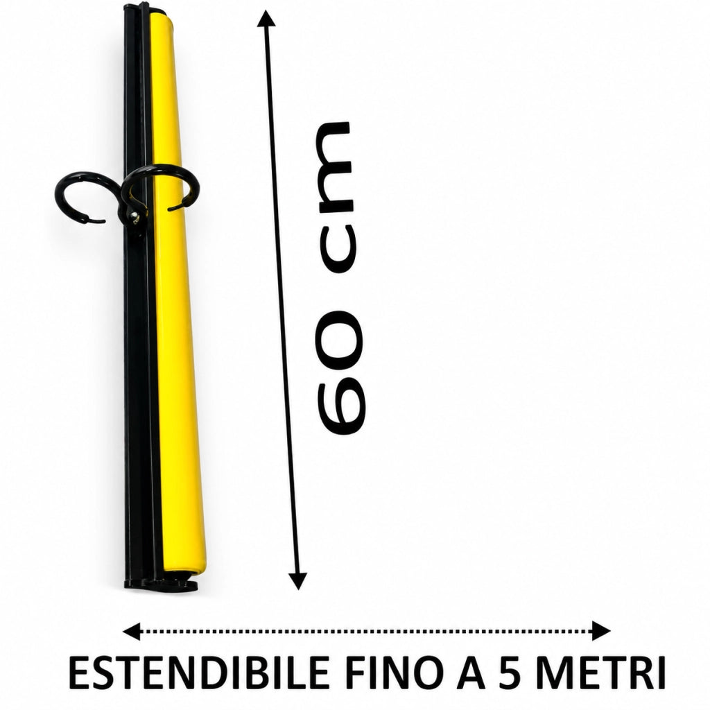 Copribucato Telo Autoavvolgente Protezione Pioggia Balcone Impermeabile Pulito 60 cm x 5 m