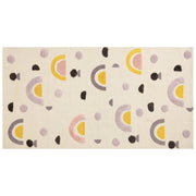 Tappeto per bambini con motivo arcobaleno multicolore 80 x 150 cm cameretta motivo divertente