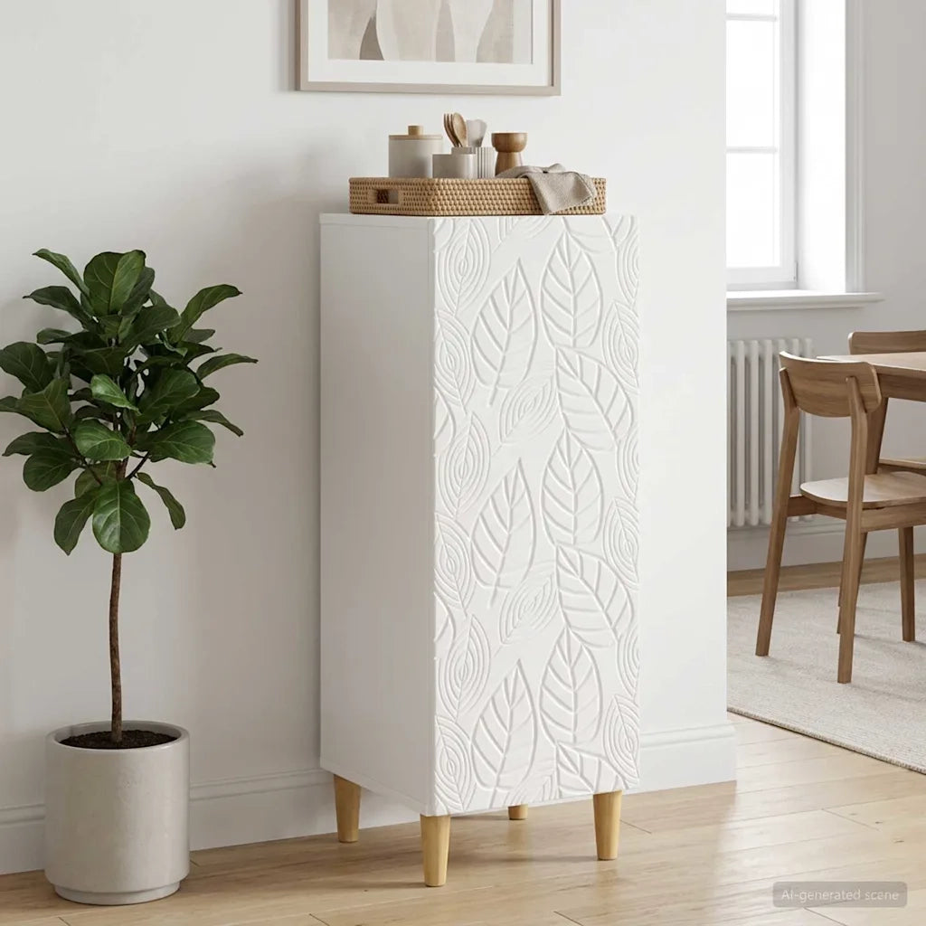 Credenza Bianco Lucido 33 x 34,5 x 90 cm Legno ingegnerizzato 895059