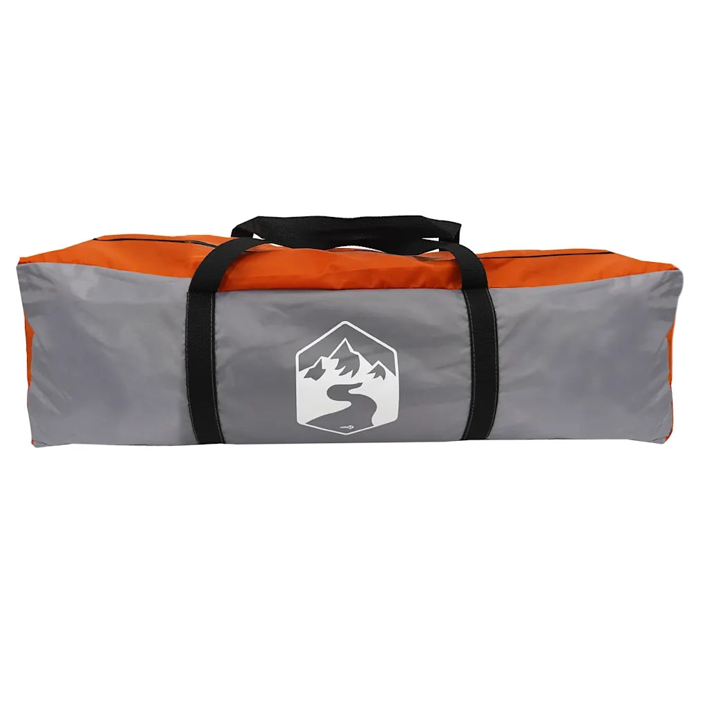 Tenda da Famiglia con Portico per 6 Persone Grigio e Arancione 94550