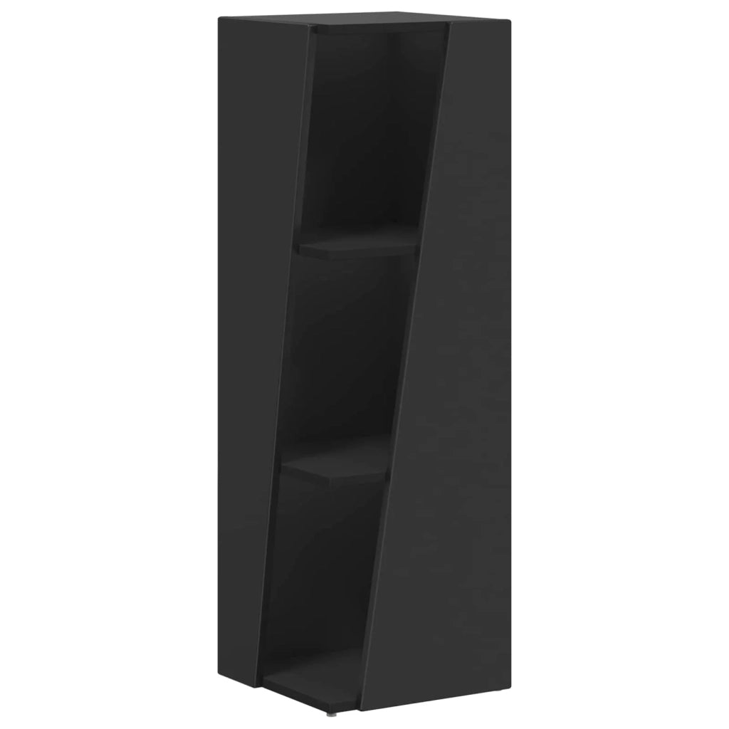 Mensola laterale Nero 33 x 32 x 100,5 cm Legno multistrato 892418
