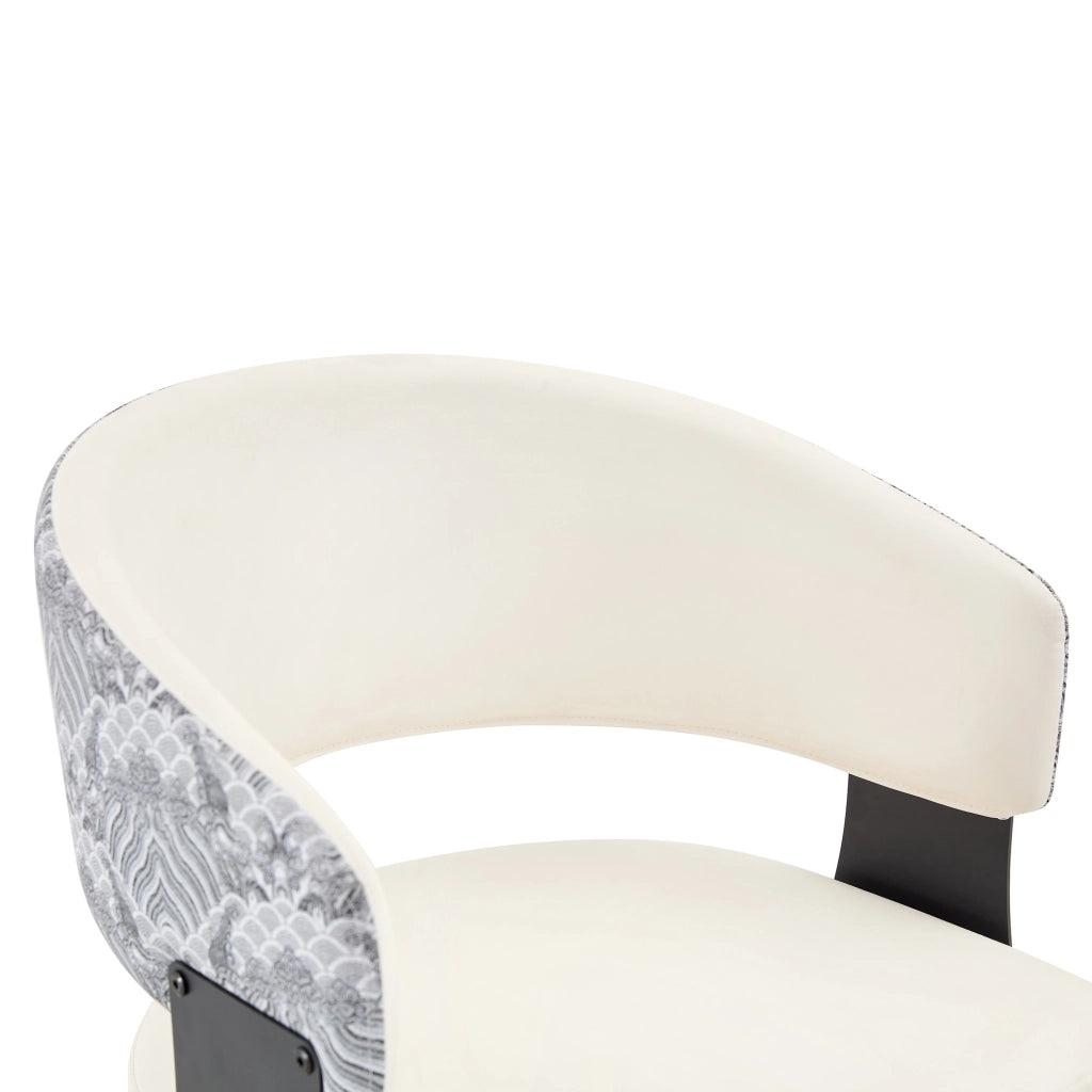 Sgabello da bar con schienale ergonomico e poggiapiedi in PU bianco