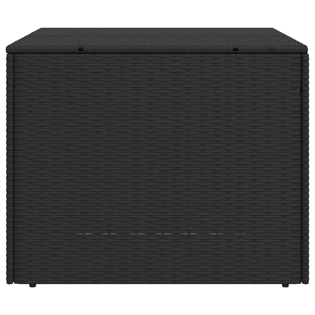 Contenitore da Giardino Nero 291L in Polyrattan 365336