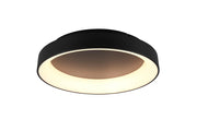 Plafoniera da Interno a Led in Metallo Nero Opaco