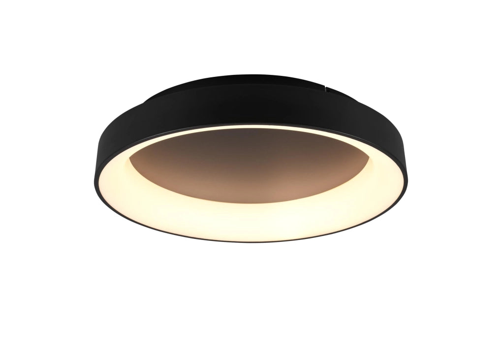 Plafoniera da Interno a Led in Metallo Nero Opaco
