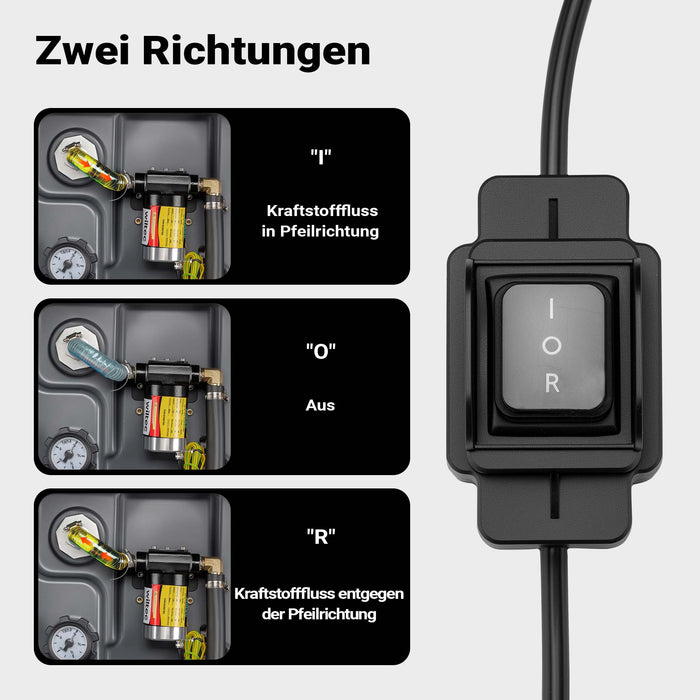 Serbatoio portatile per travaso carburante da 150 l con pompa da 12 V, pompa mobile per diesel e benzina