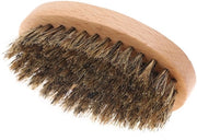 Spazzola per barba in legno, manico portatile, per pulire la barba, eliminare le pellicole, massaggiare la pelle, ideale per uso domestico/travel, spazzola per barba con struttura anti-arricci.