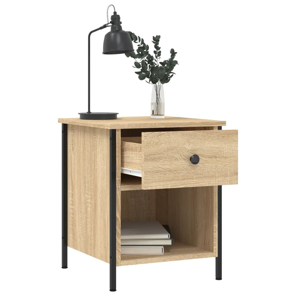 Comodini 2 pz Rovere Sonoma 40x42x50 cm in Legno Multistrato 825936