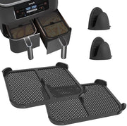 Accessori per frittura ad aria - Protezione da grumi - 2 pezzi - Silicone - Per Max AF400EU/AF451EU - Fino a 240 °C - Protezione efficace da grumi - Coperchio da padella