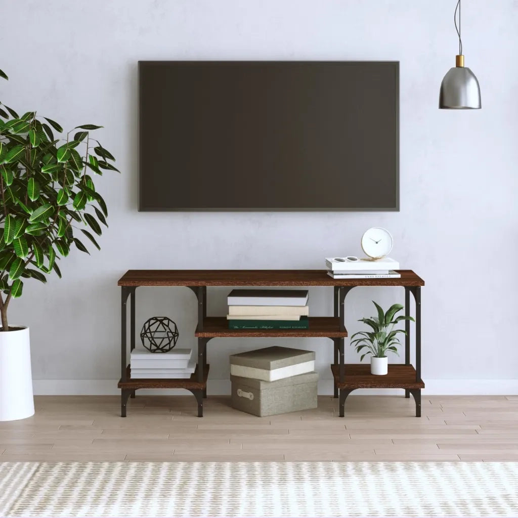 Mobile Porta TV Rovere Marrone 102x35x45,5 cm Legno Multistratocod mxl 79343