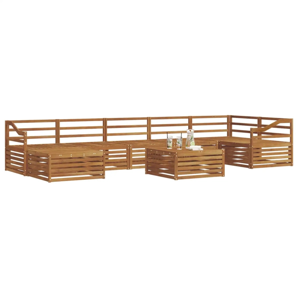 Set di divani da esterno 8 pcs Naturale 3373874
