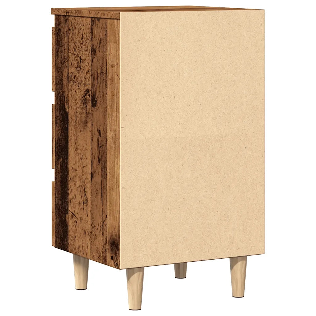 Comodino Legno Vecchio 40x35x69 cm in Legno Multistrato 856420
