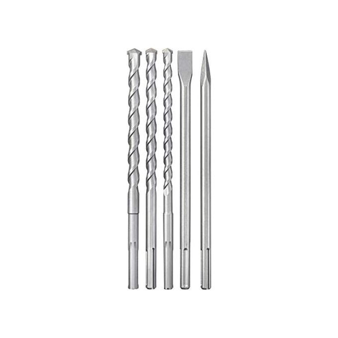 KWB 49194005 Set Punte e Scalpelli SDS-max 5 pz Ø 18 20 25 mm per Martello Demolitore in Valigetta