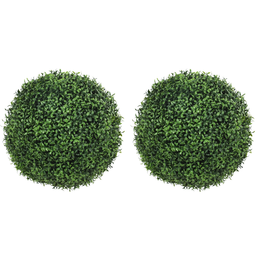 Topiarie Sfere di Pianta Artificiale di Bosso Ø42 cm con 682 Foglie Resistente UV Verde