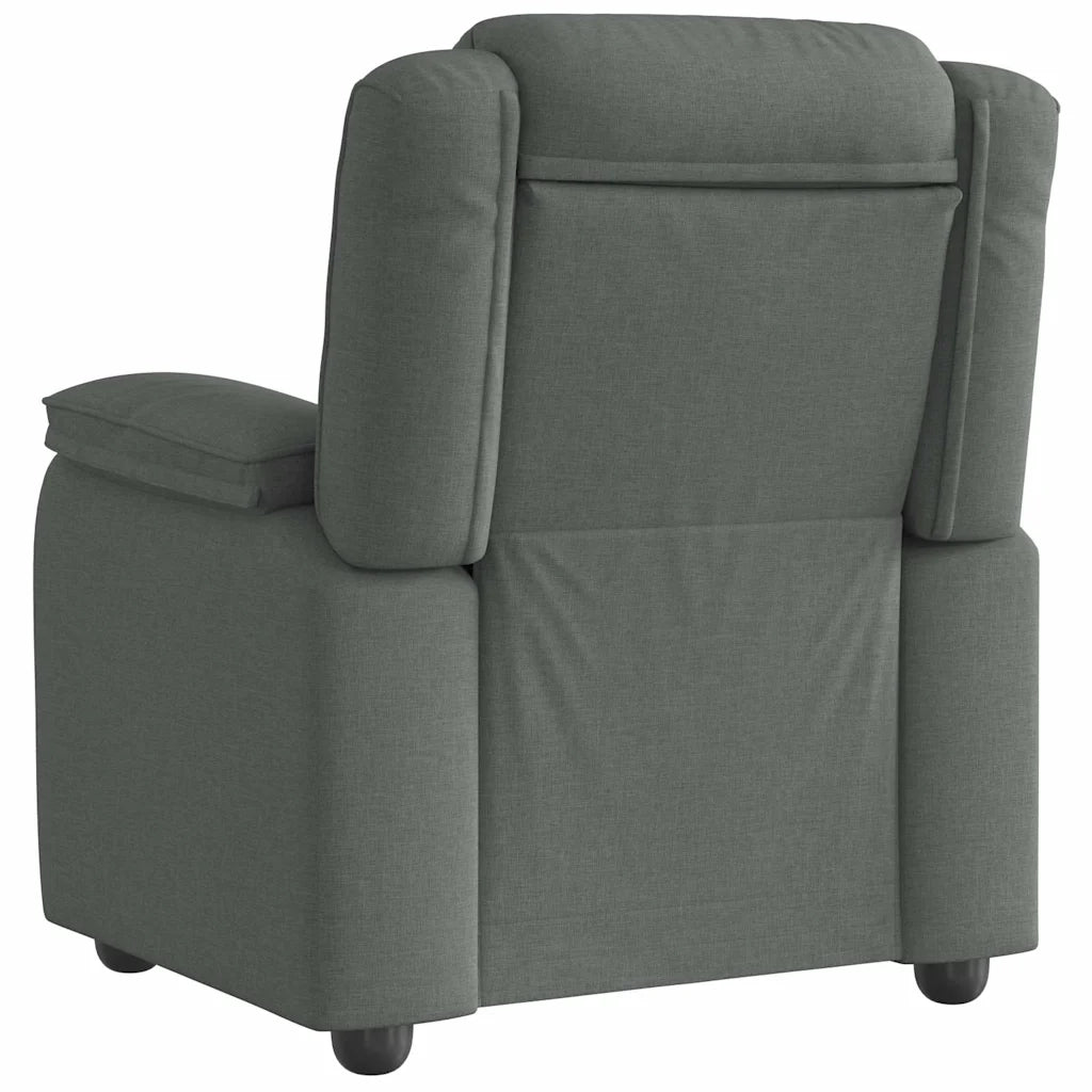 Poltrona Reclinabile in Tessuto Grigio Scuro 4015701