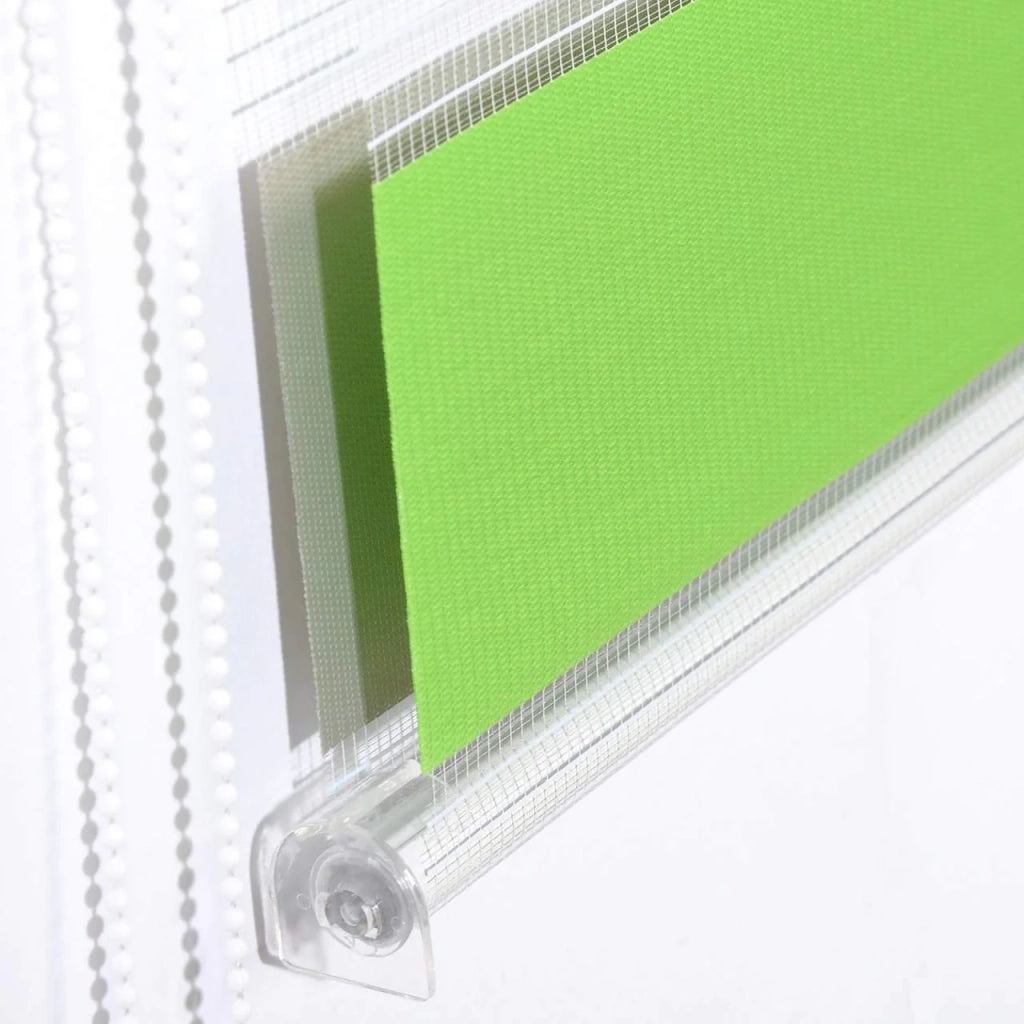 Tenda a rullo giorno e notte Zebra doppio strato 45x150 cm bianco verde grigio 19_0000858