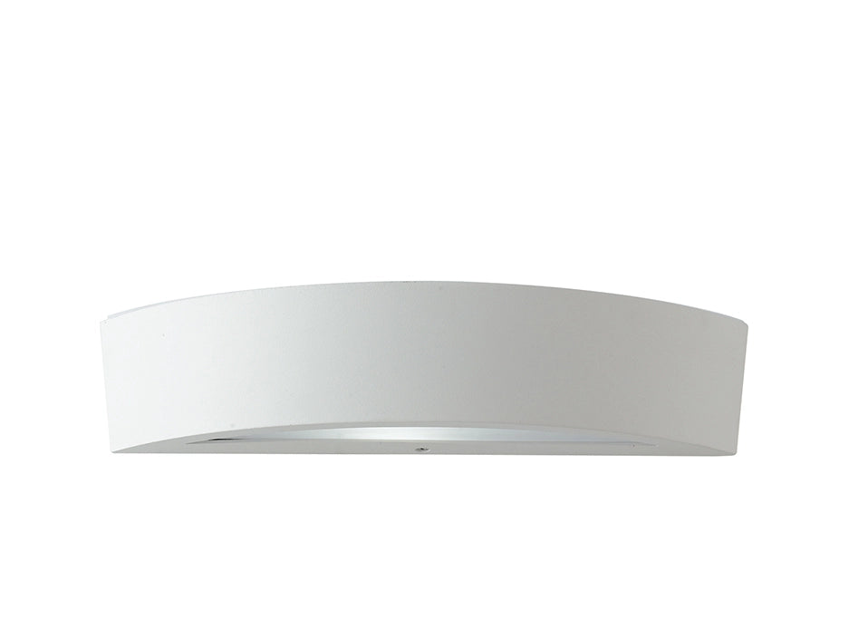 APPLIQUE BIEMISSIONE TUCSON BIANCA 2 LUCI ATTACCO E14 IP44 36X9,6X7,5CM IN ALLUMINIO