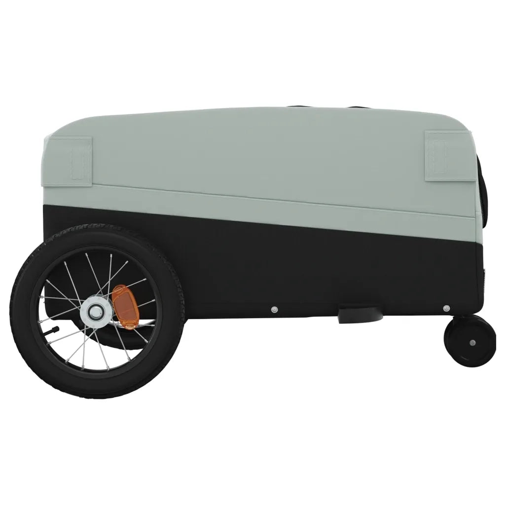 Rimorchio da Bici Nero e Grigio 30 kg in Ferro CFW7778188