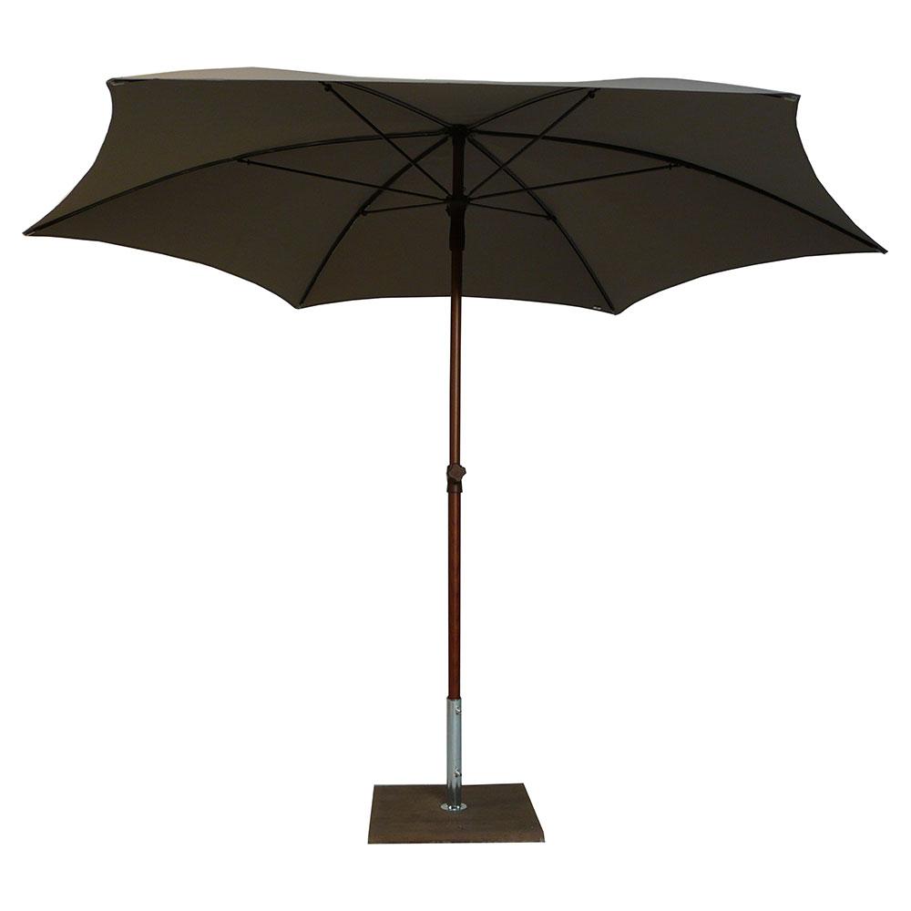 Ombrellone da Giardino Ø2,8 m Palo Ø35 mm in Alluminio Maffei Madera Tortora