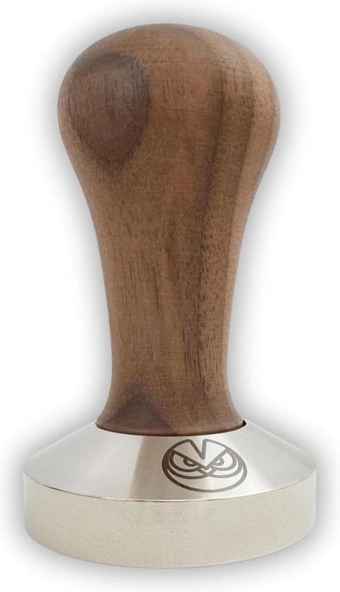 Tamponatore espresso 585 mm per filtri IMS Competition - Noce e Acciaio Inossidabile - Base Piana tamponatore espresso