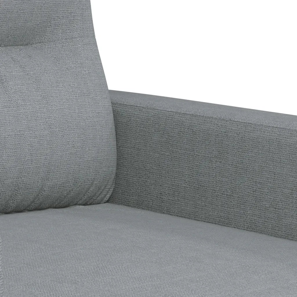 Set di Divani 4 pz con Cuscini Grigio Chiaro in Tessuto 3201544