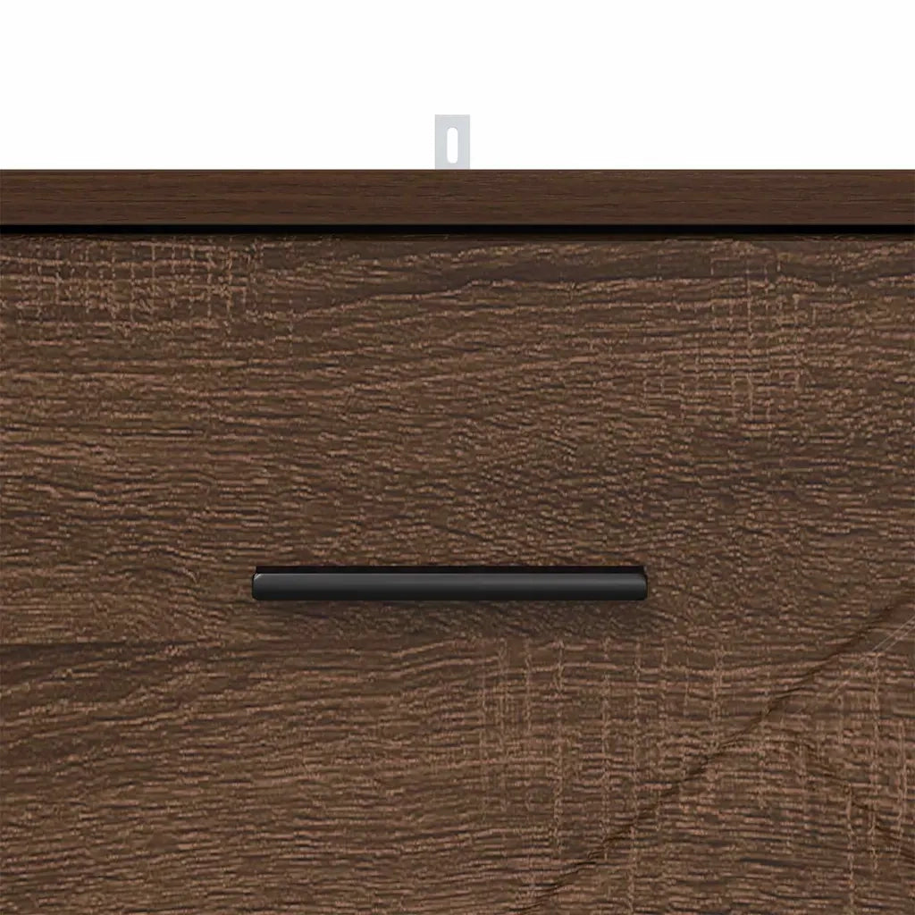 Armadio da Notte con cassetto Rovere marrone 38 x 38 x 66 cm 883381
