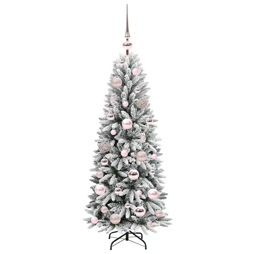 Albero di Natale | Decorazioni natalizie artificiale con 150 LED Bianco 120 cm