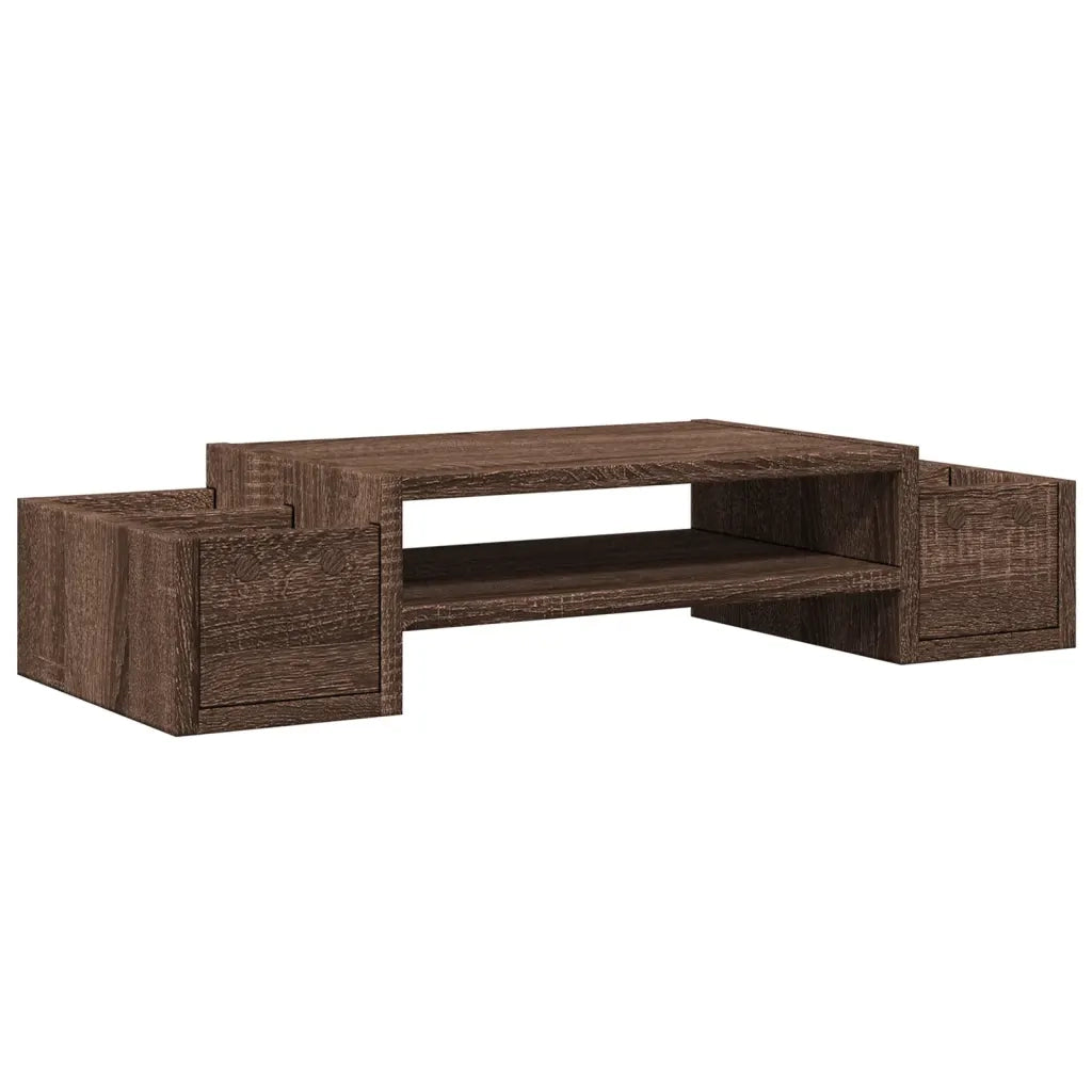 Supporto Monitor con Contenitore Marrone 70x27x15 cm Truciolato CFW5944132