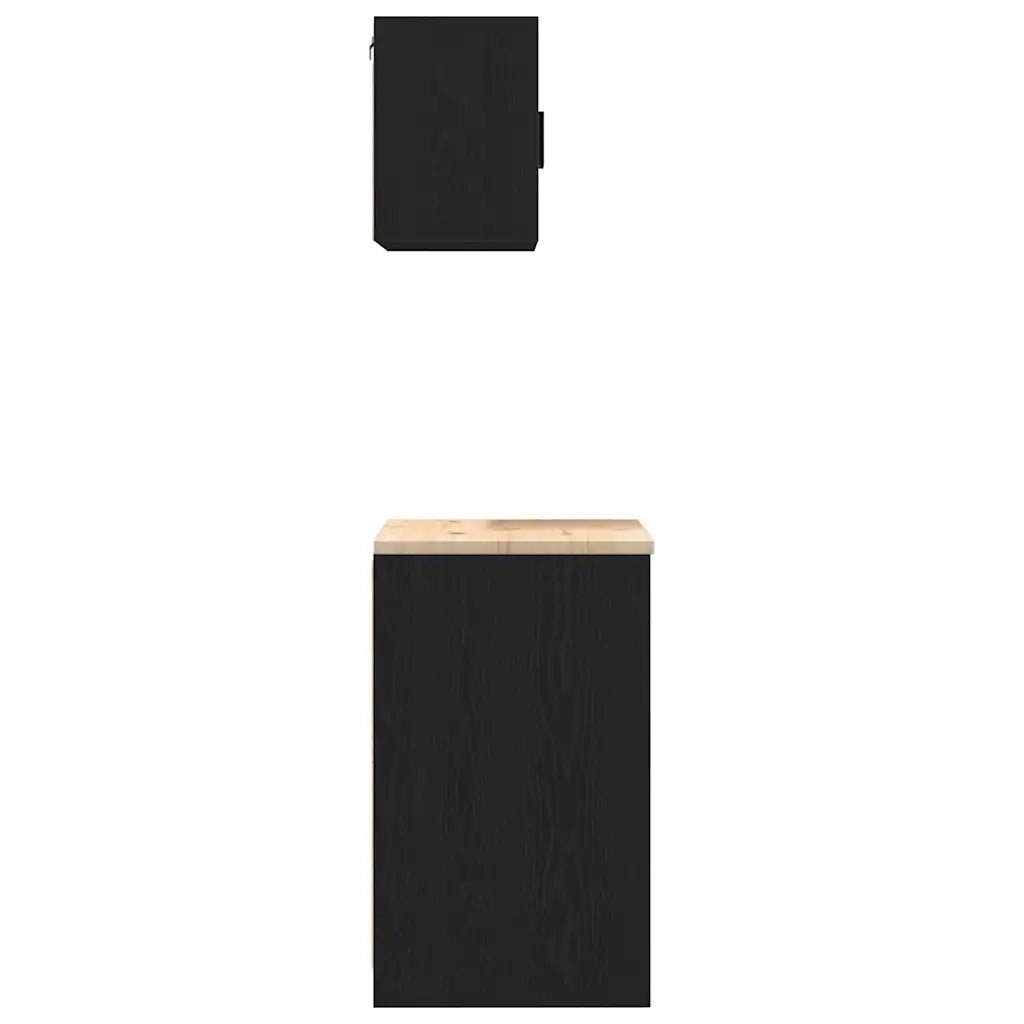 Armadi da Garage 2 pz Neri in Legno Multistrato CFW6824715