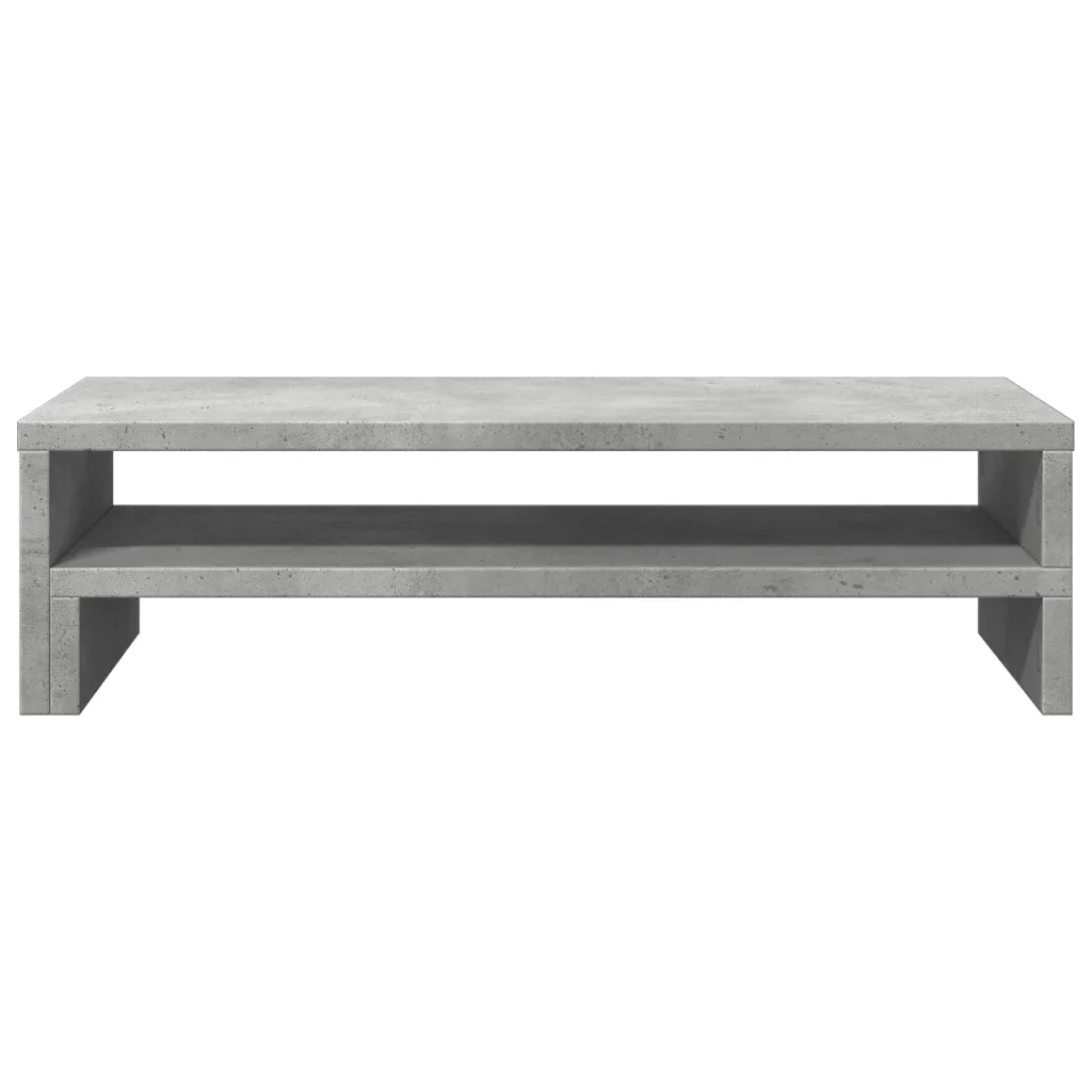 Supporto per Monitor Grigio Cemento 54x22x15 cm in Truciolato
