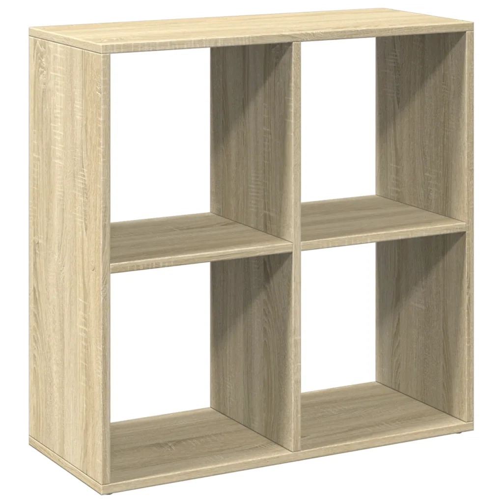 Libreria Divisorio-Scaffale per Libri-Mobile di Stoccaggio Rovere Sonoma 69,5x29x69,5 cm in Truciolato