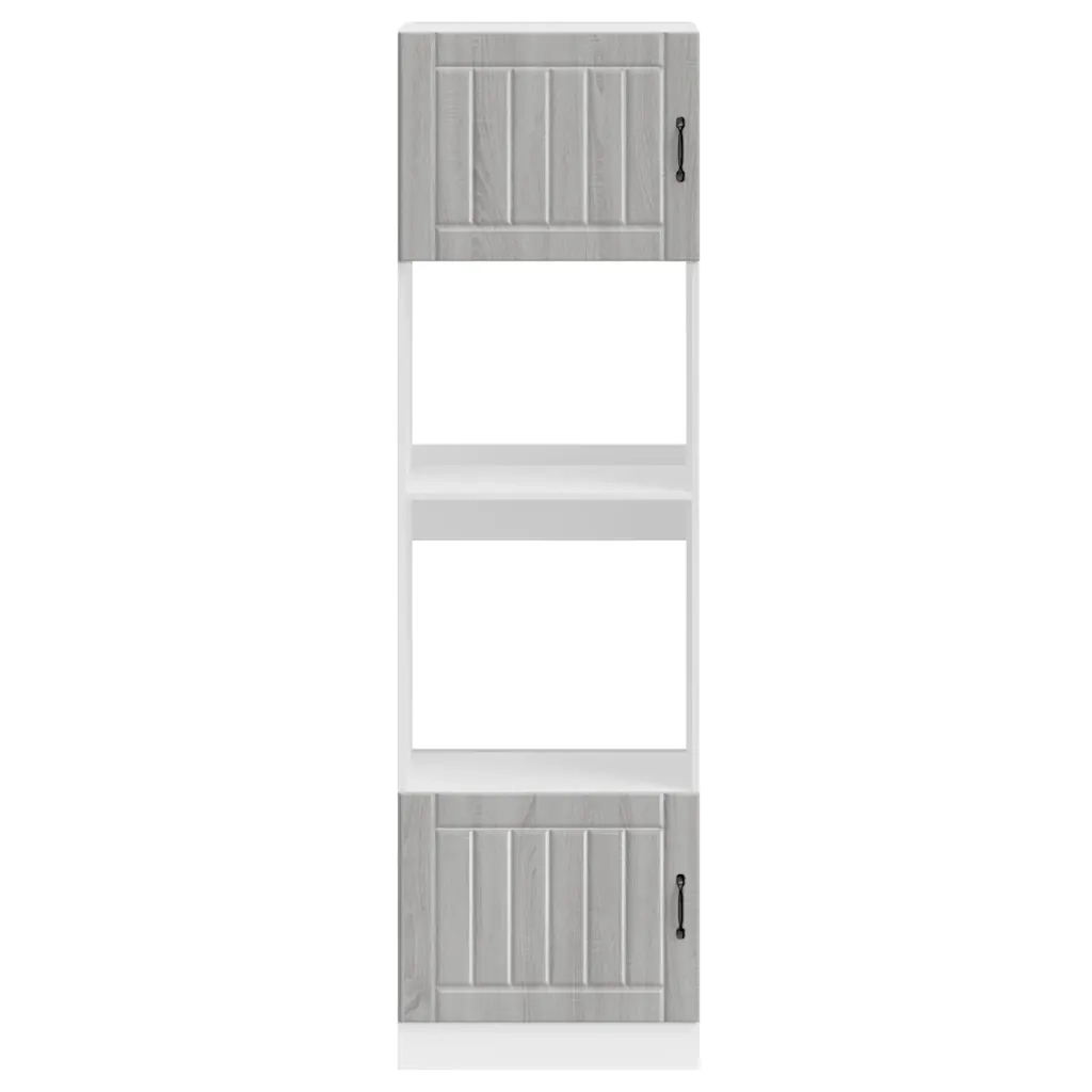 Armadi Forno 2 pz Kalmar Grigio Sonoma in Legno Multistrato 3315047