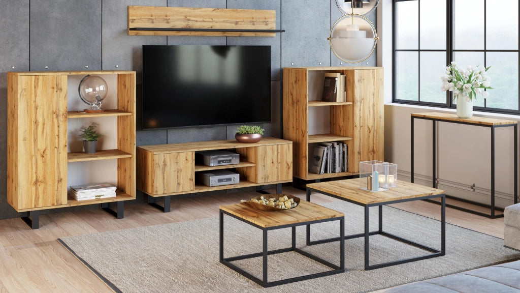 Libreria Fondi - Gambe in metallo Gold Craft Rovere