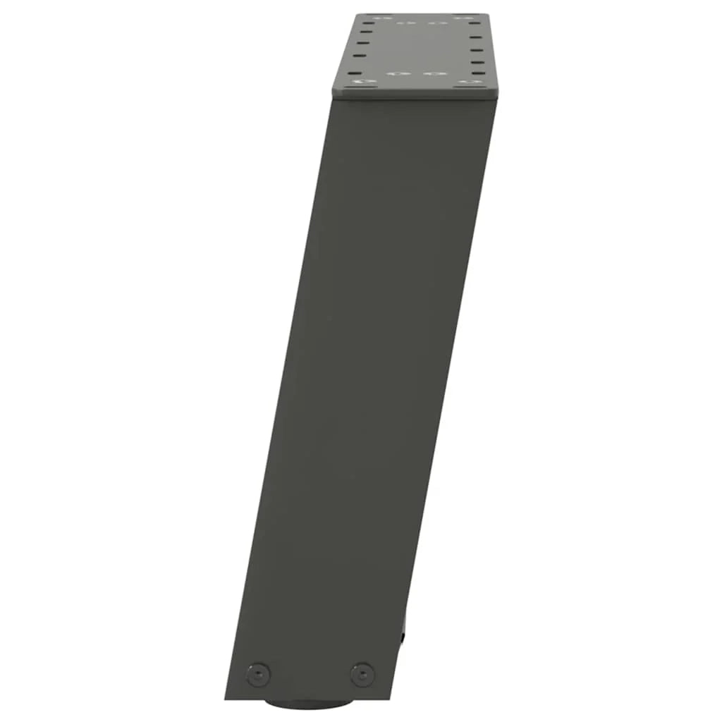 Set di 2 gambe per tavolino da caffè a forma di U design moderno stabilità regolabile 40 x 30 cm acciaio antracite 02_0057027