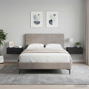 Mobiletto da notte a muro 2 pz Nero 49 x 34,5 x 20 cm 898958