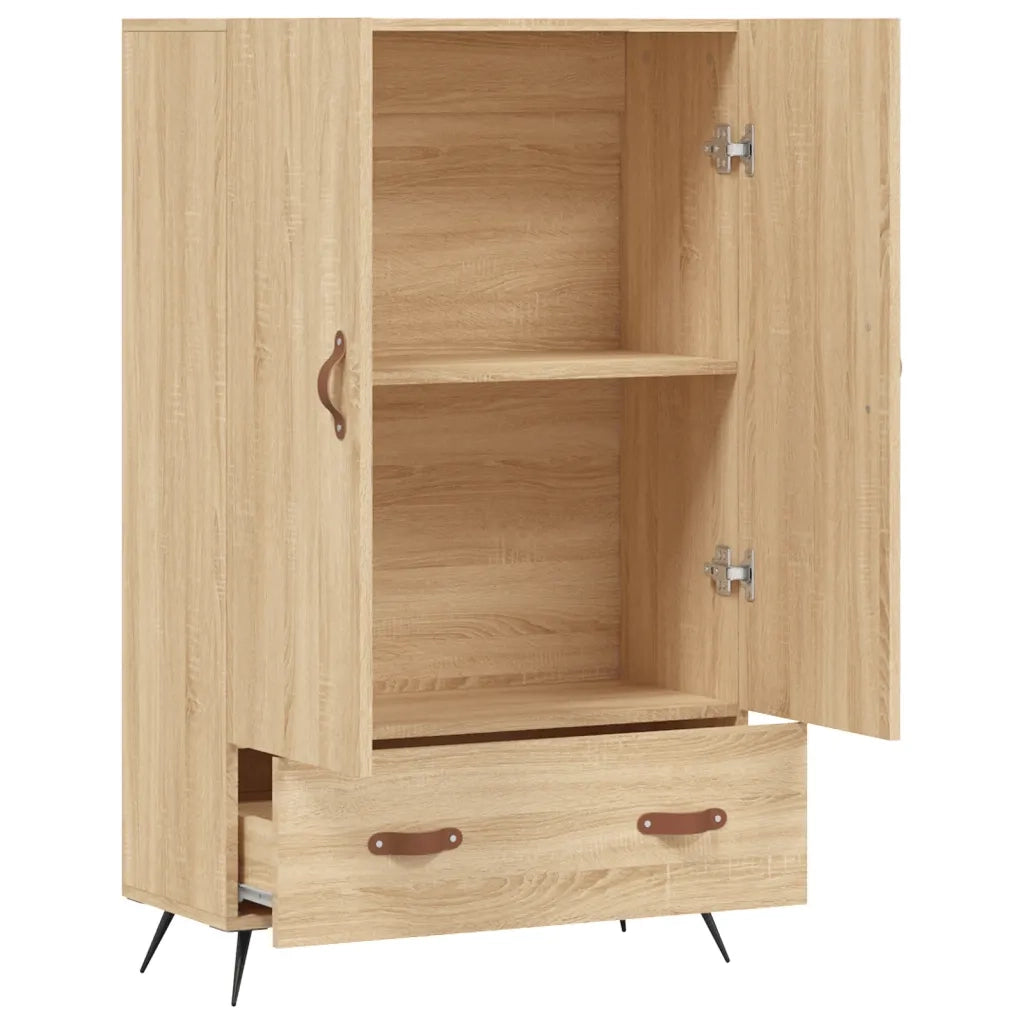 Credenza-Buffet-Armadio da cucina Rovere Sonoma 69,5x31x115 cm in Legno Multistrato 324574