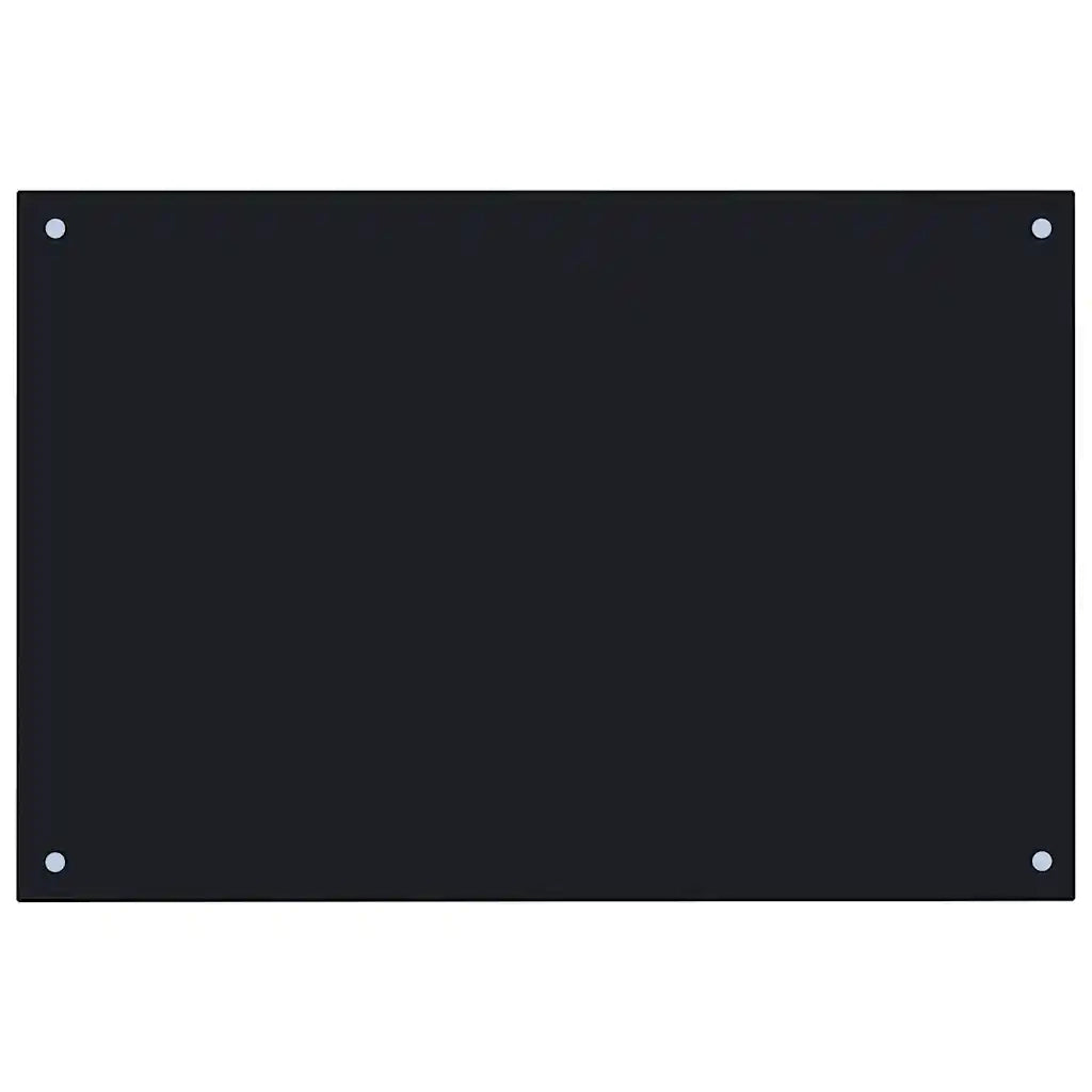 Paraschizzi per Cucina Nero 90x50 cm in Vetro Temperato 249488