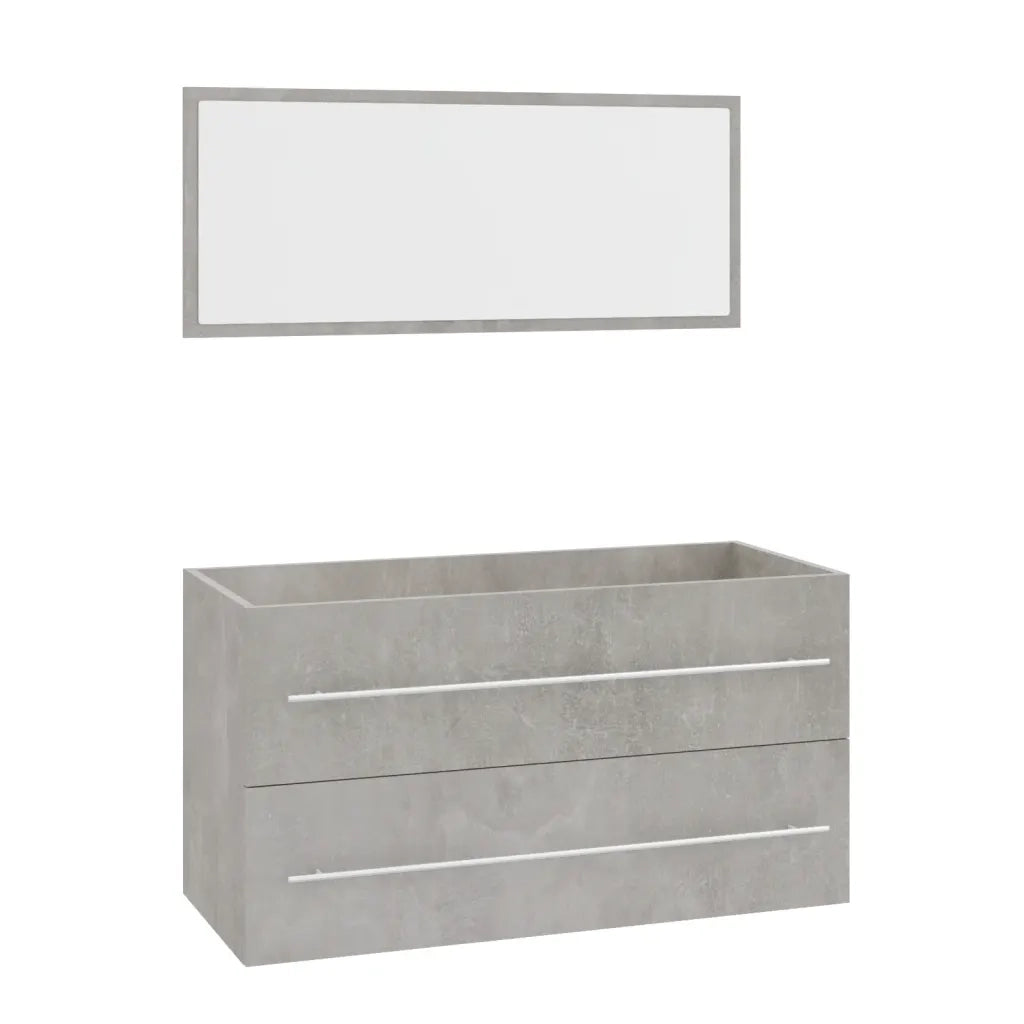 Set Mobili da Bagno 3 pz Grigio Cemento cod mxl 68967
