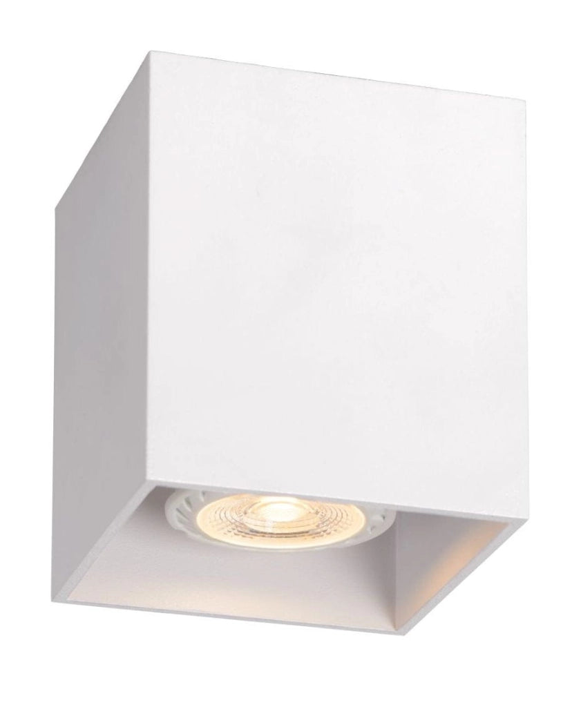 Faretto soffitto Lucide Bodi quadrato GU10 bianco 50W