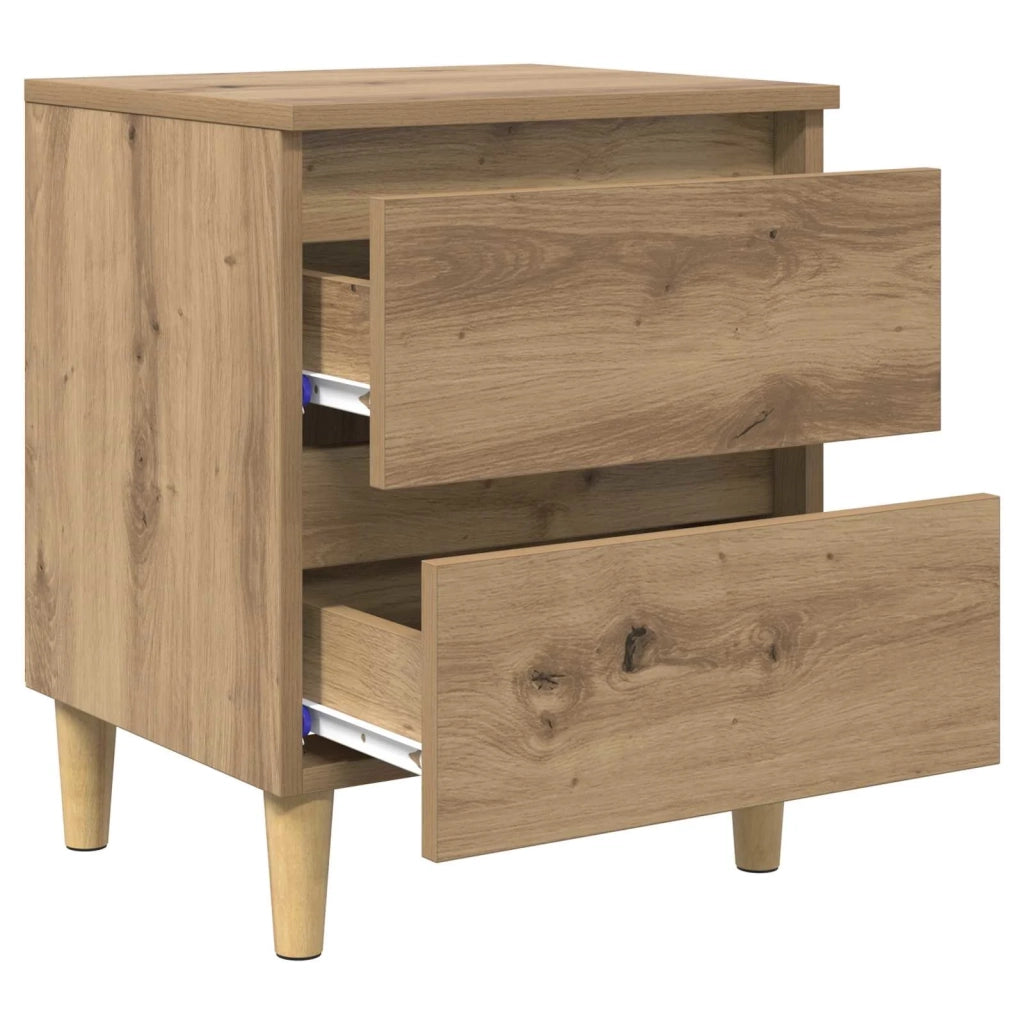 Armadietto per letto Rovere artigianale 40 x 35 x 50 cm