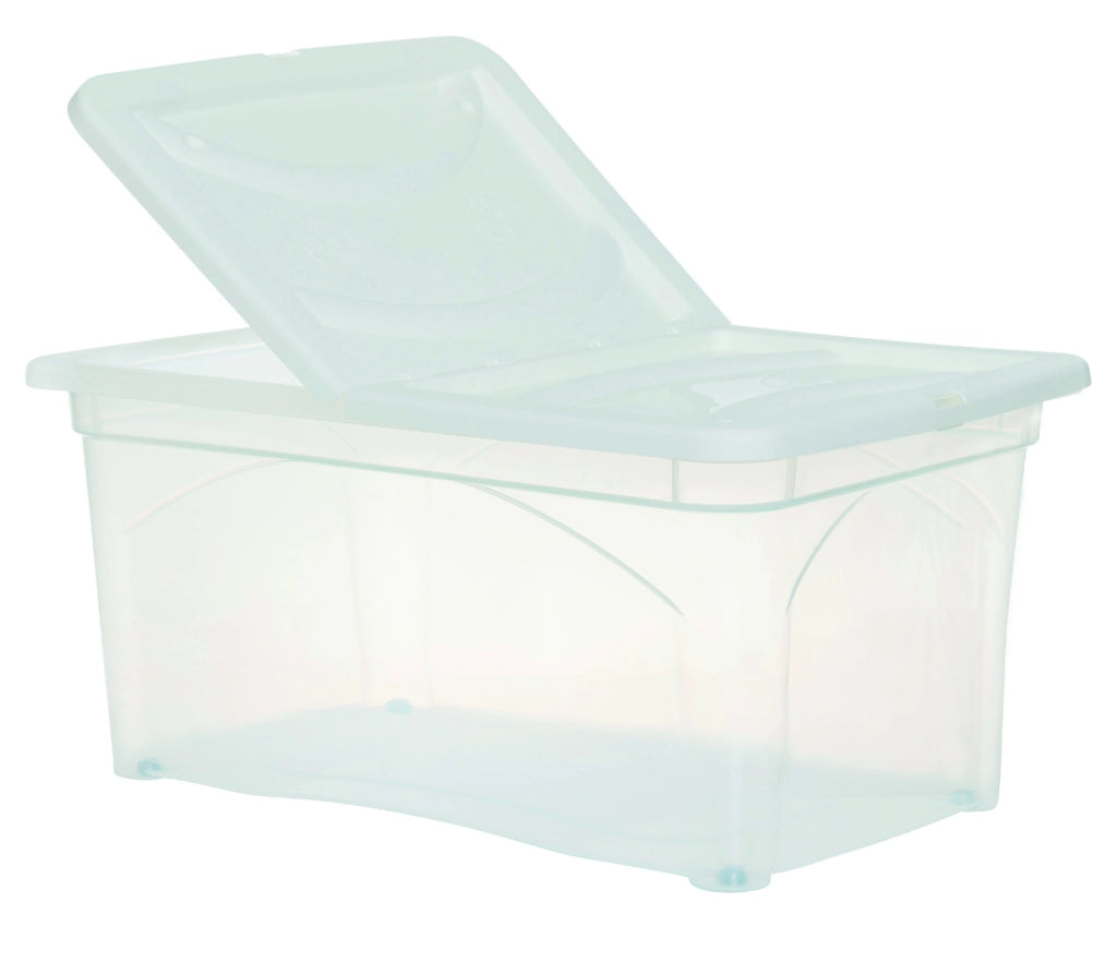 SET 3 PZ BOX PORTA INDUMENTI CON RUOTE DIMENSIONI 60X40X28CM  E COPERCHIO BIANCO