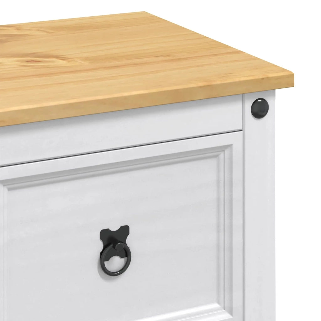 VidaXL Stoccaggio in cucina Bianco e Cera di Miele 112 x 70 x 91,5 cm 42033379