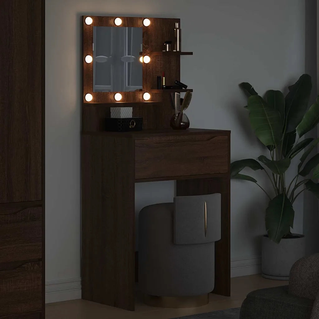 Tavoli da Trucco per Camera da Letto Rovere Marrone