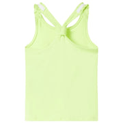 Canotta da Bambina Giallo Neon 128
