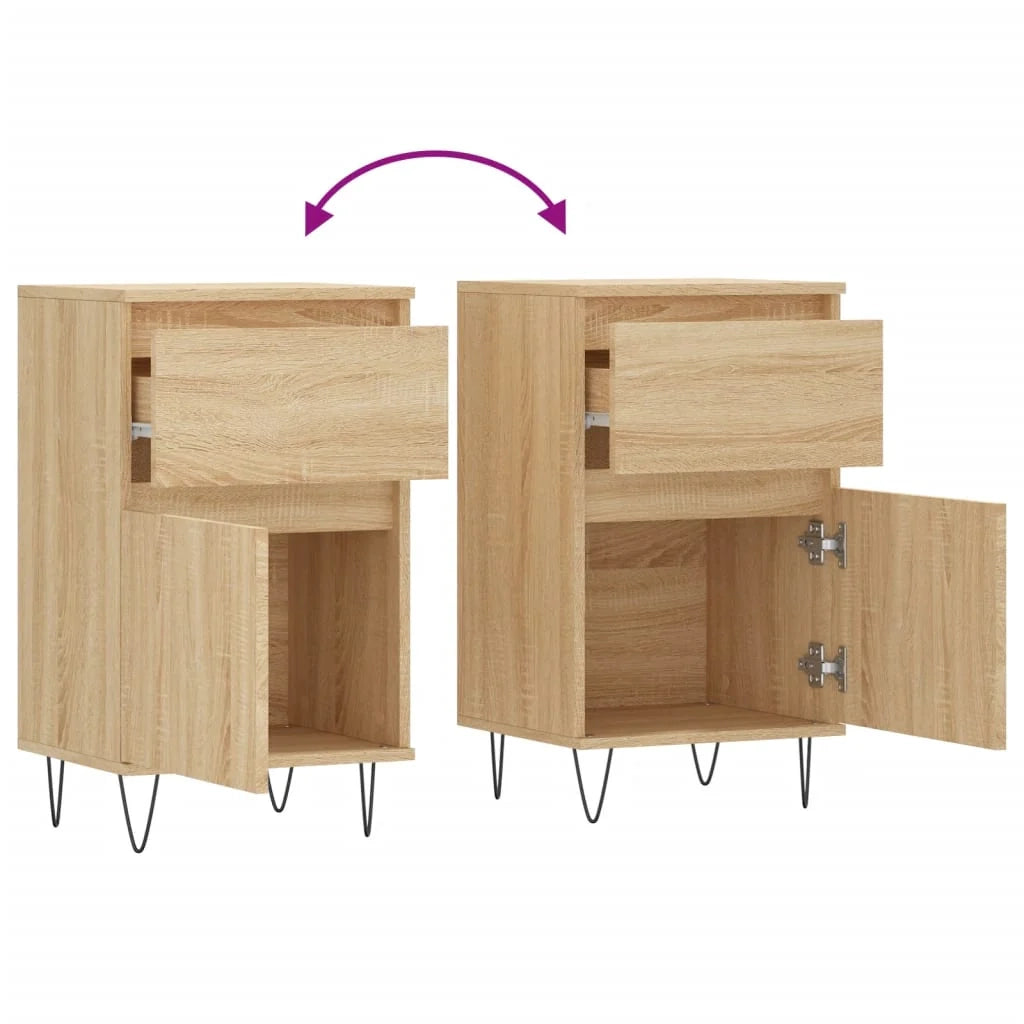 Buffet credenza cassettiera armadio mobile contenitore organizer cucina soggiorno rovere Sonoma 40 x 35 x 70 cm legno ingegnerizzato marrone 02_0031559