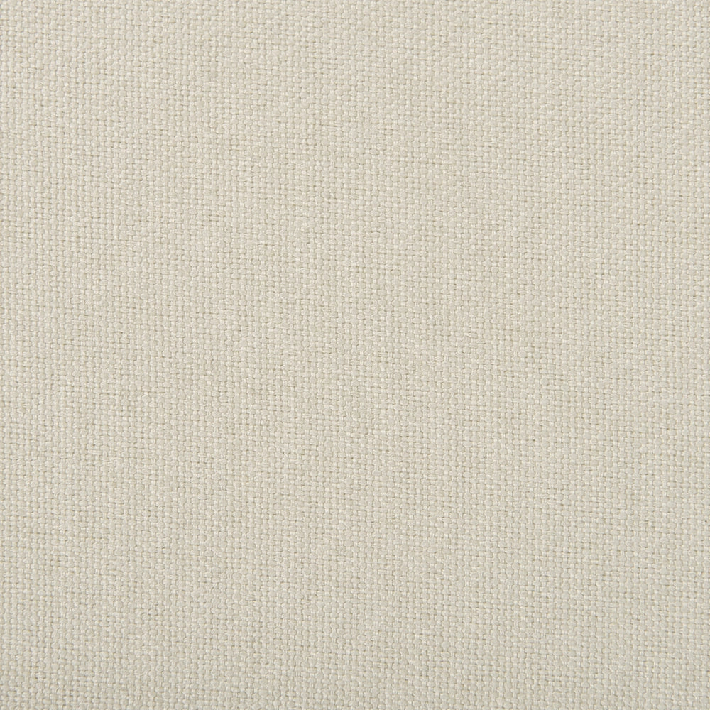 Ottomano poggiapiedi in tessuto beige chiaro imbottito metallo gambe nere poggiapiedi quadrato imbottito bordi decorativi neri Retro Glam